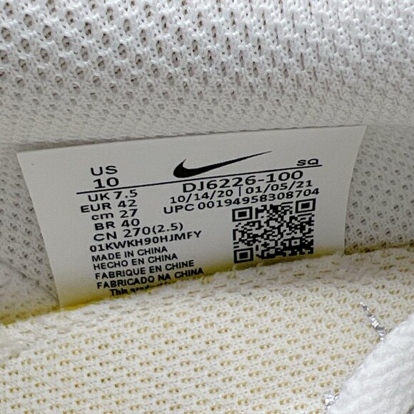 Nike Dunk Low Disrupt White Silver Black DJ6226-100 Running Shoes Women’s US 10 - Picture 12 of 12